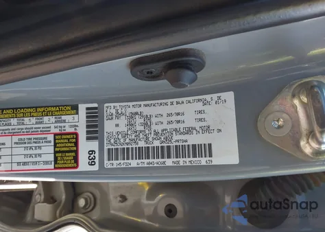 2019 Toyota Tacoma Trd Off Road z USA, uszkodzony, nr VIN 3TMAZ5CN2KM092758